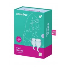   Менструальные чаши Satisfyer Feel Secure набор 2 шт 15 мл и 20 мл + мешочек для хранения