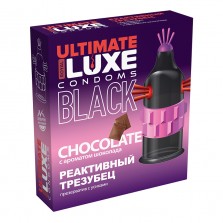 Презервативы Luxe BLACK ULTIMATE Реактивный Трезубец с ароматом шоколада