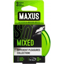 Презервативы Maxus Mixed, 3 шт (ультратонкие,классические , точечно-ребристые)