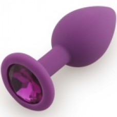 Малая анальная пробка фиолетовая/фиолетовый D25 mm L70 mm
